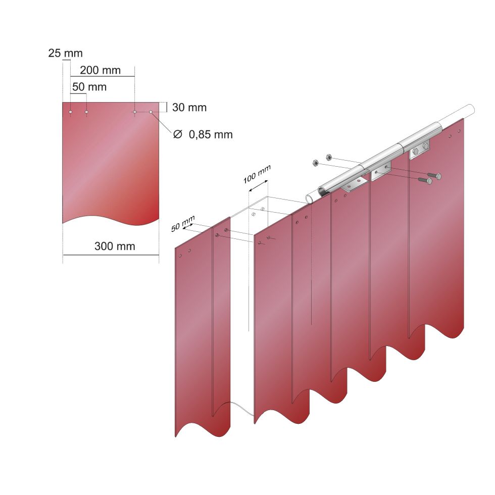 plastic slat-mounts 099