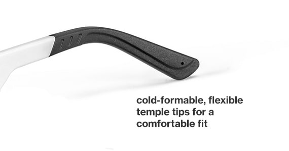 F20 flexible temple tips feature