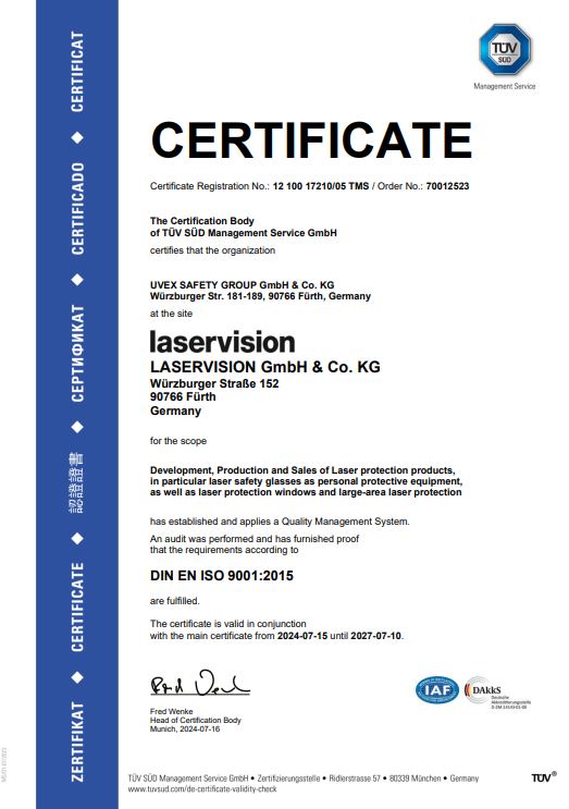 ISO 9001:2015 Certificate