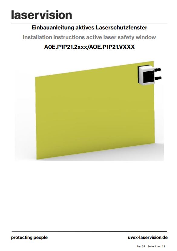 GBA Aktives Laserschutzfenster cover